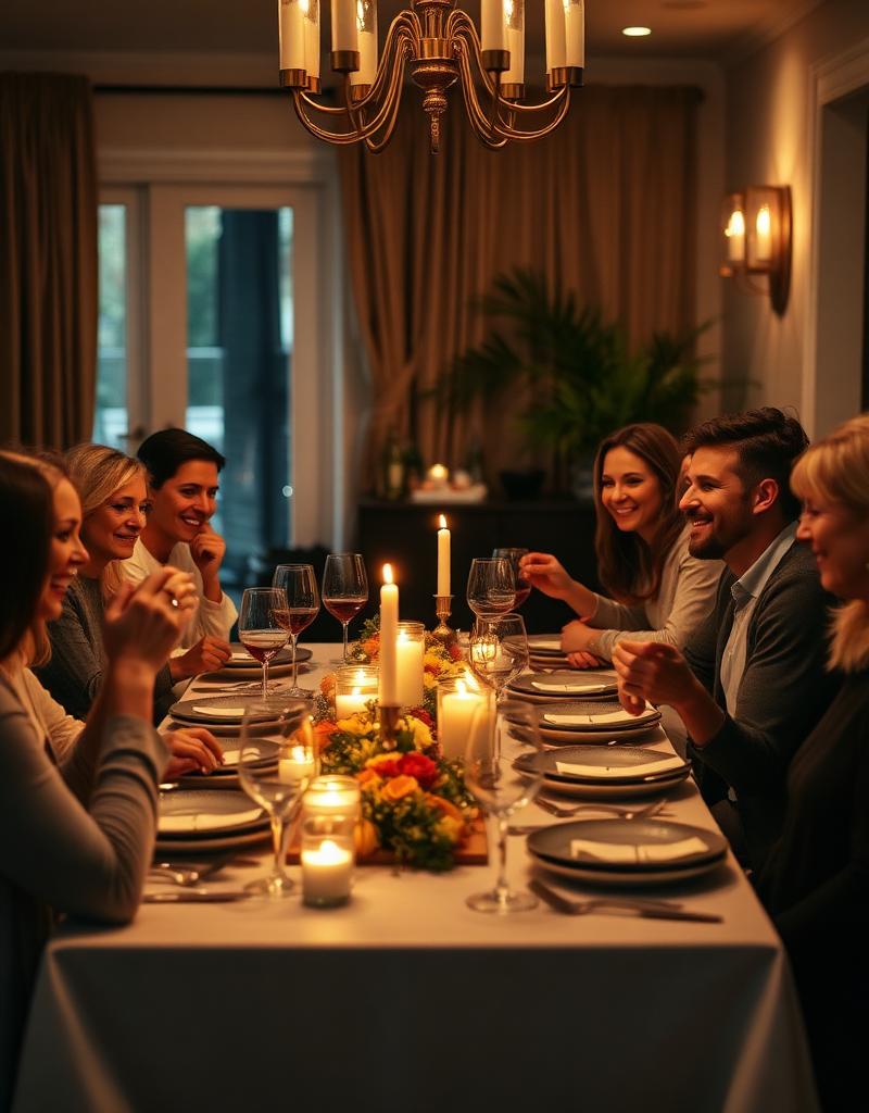 Supper Table Diners At The Table – O Canada Friends